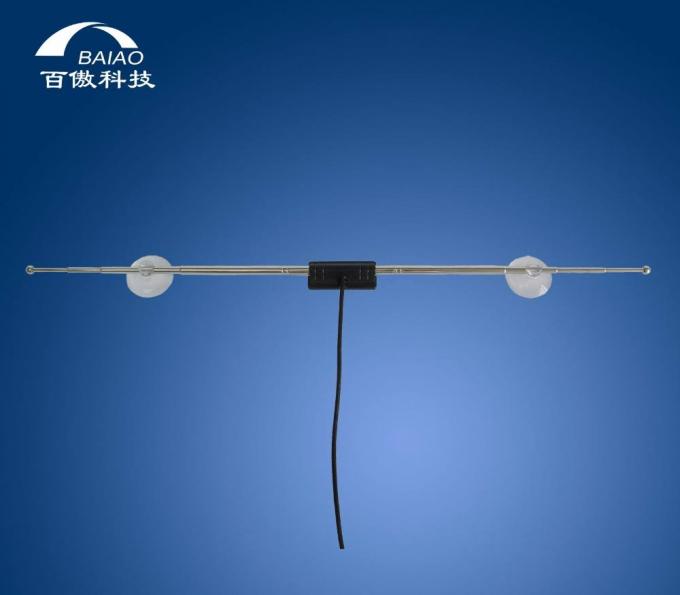 चूसने वाली डिस्क के साथ टेलीस्कोपिक 5 - 28dBi कार टीवी वाईफाई एंटीना 0