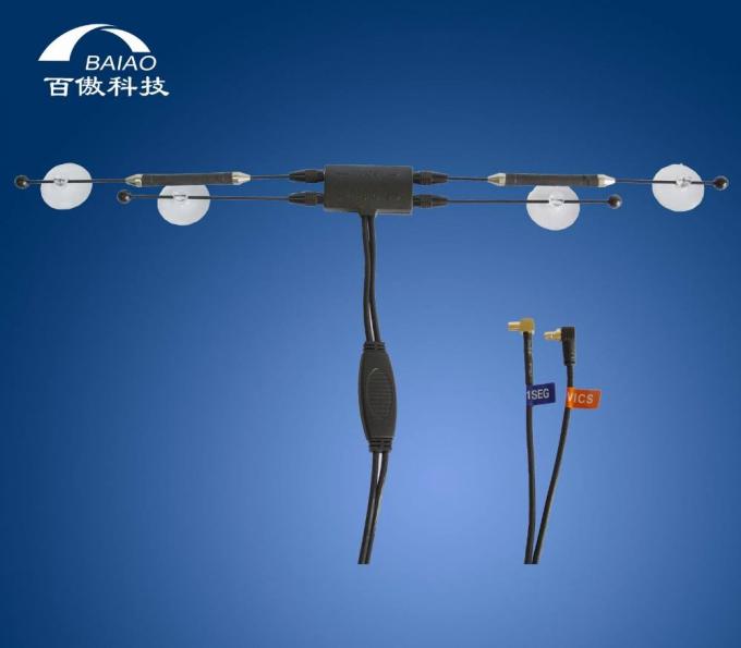 चूसने वाली डिस्क के साथ टेलीस्कोपिक 5 - 28dBi कार टीवी वाईफाई एंटीना 4