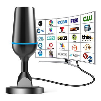 लॉन्ग-रेंज इनडोर डिजिटल टीवी एंटीना 4K 1080p HDTV एंटीना सभी स्मार्ट टीवी के लिए स्थानीय चैनल सपोर्ट करता है प्लास्टिक से बना